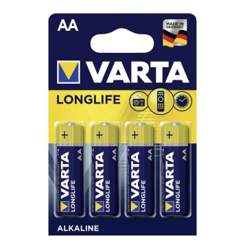 Varta 4106 - 4 pc Baterias alcalinas LONGLIFE EXTRA AA 1.5V