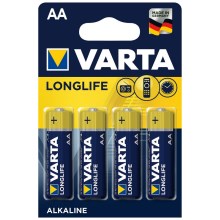 Varta 4106 - 4 pçs Pilha alcalina LONGLIFE EXTRA AA 1,5V