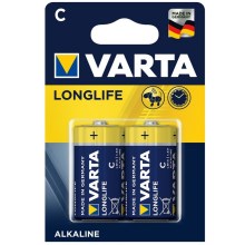 Varta 4114 - 2 pçs Pilha alcalina LONGLIFE EXTRA C 1,5V