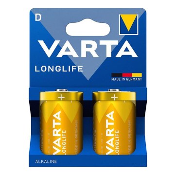 Varta 4120101422 - 2 Pilhas alcalina LONGLIFE D 1,5V