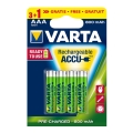 Varta 5670 - 3+1 pçs Pilha recarregável ACCU AAA Ni-MH/800mAh/1,2V
