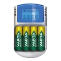 Varta 57070201451 - Carregador LCD para baterias 4xAA/AAA 2600mAh 5V