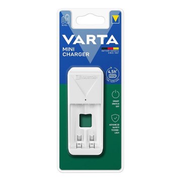Varta 57656101401 - Carregador de pilhas recarregáveis 2x AA/AAA 230 V