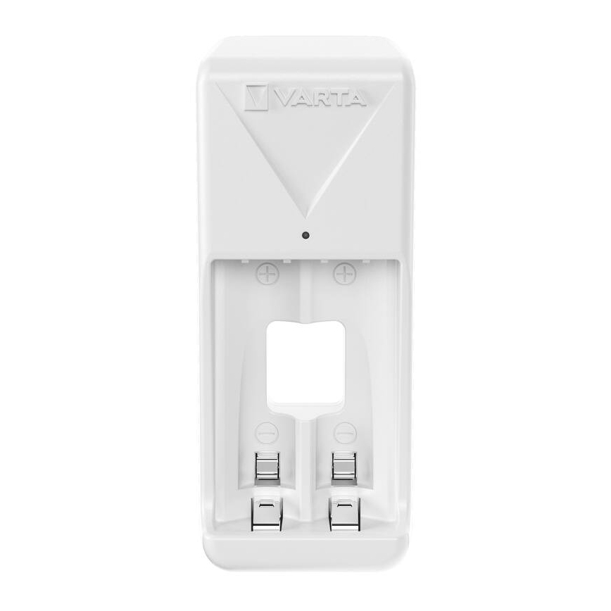 Varta 57656201421 - Carregador de pilhas 2x AA/AAA, 800 mAh, 230 V
