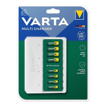 Varta 57659101401 - Carregador de baterias 8xAA/AAA 5V