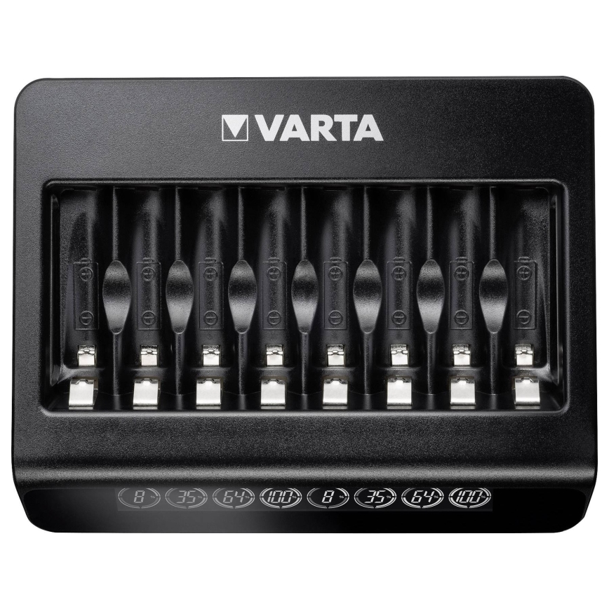 Varta 57681 - Carregador LCD inteligente 8xAA/AAA carregamento em 2h