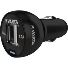 VARTA 57931 - Adaptador de carregador de carro USB 12V