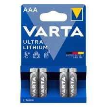 Varta 6106301404 - 4 pçs Célula de lítio ULTRA AA 1,5V