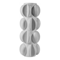 Vaso 37x19 cm resina/branco mate
