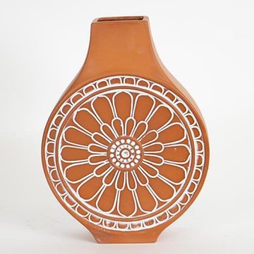 Vaso cerâmico 28,7x21,3x8,1 cm tijolo