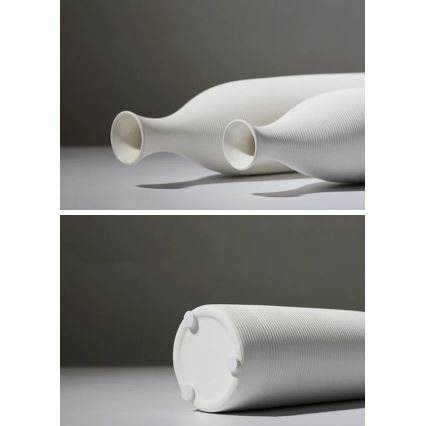 Vaso de cerâmica 33 cm branco