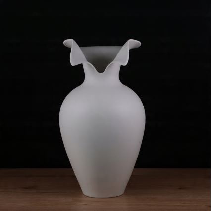 Vaso de cerâmica 41,5x23 cm branco