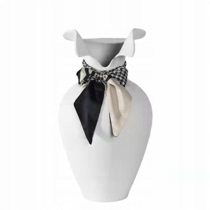 Vaso de cerâmica 41,5x23 cm branco