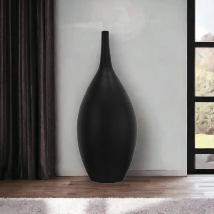 Vaso de cerâmica 47 cm, preto