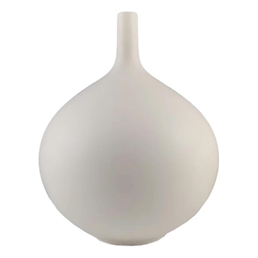 Vaso de cerâmica branco 24 cm