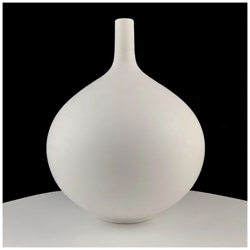 Vaso de cerâmica branco 24 cm