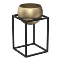 Vaso de metal 51,3x29 cm preto/dourado