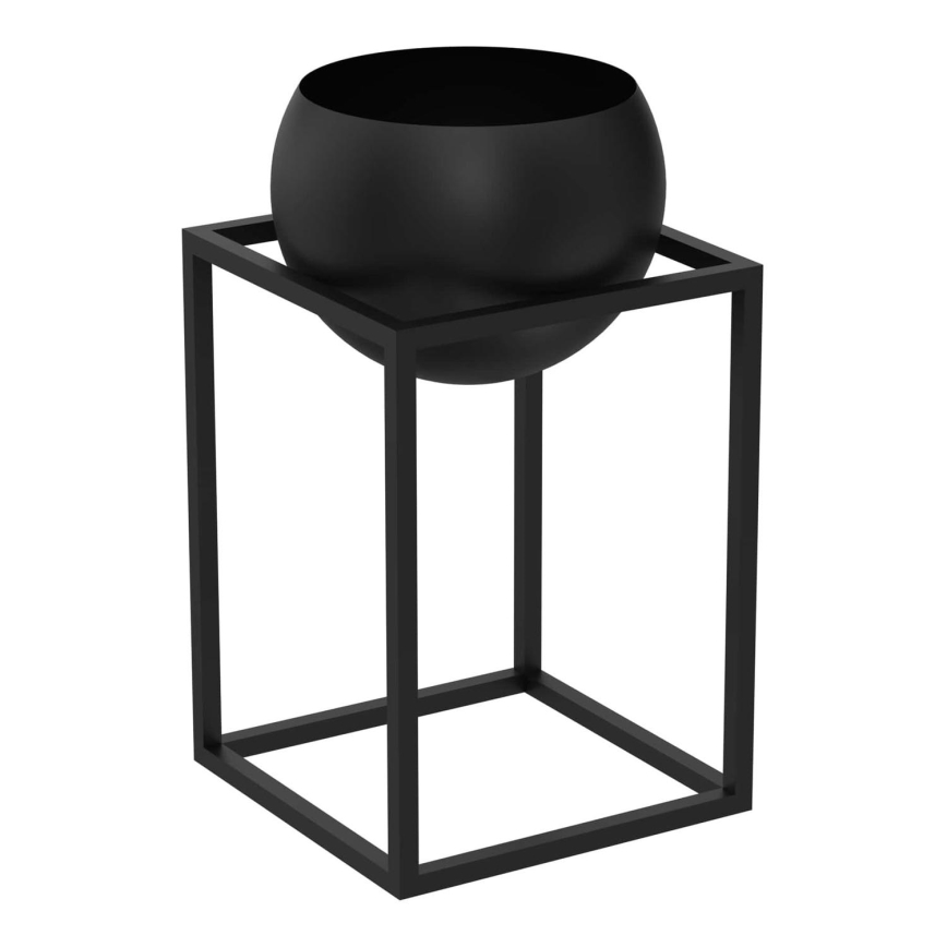 Vaso de metal 51,3x29 cm preto
