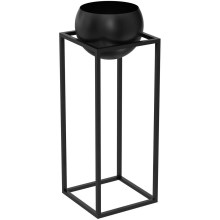 Vaso de metal 81,3x29 cm preto
