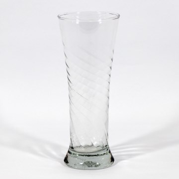 Vaso de vidro transparente 17 cm