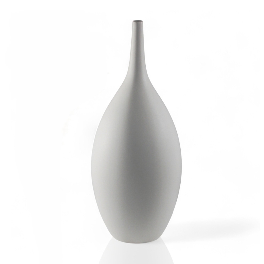 Vaso em cerâmica, 47 cm, branco