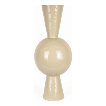 Vaso metálico 60 x 25 cm, bege