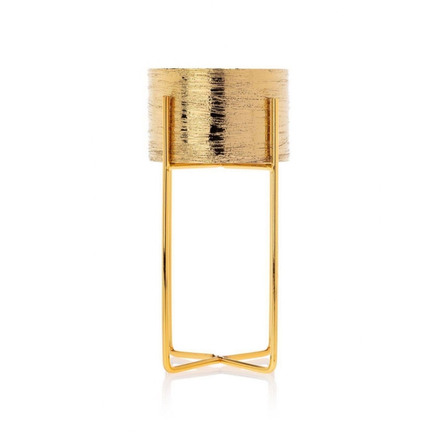 Vaso para flores de cerâmica FLORRI 19,5x10,4 cm dourado