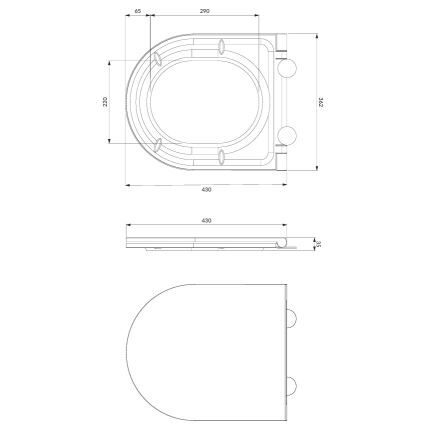 Vaso sanitário suspenso OTTAWA + assento de sanita com fecho suave OTTAWA + botão de descarga SIGMA + módulo de encastre + placa isolante