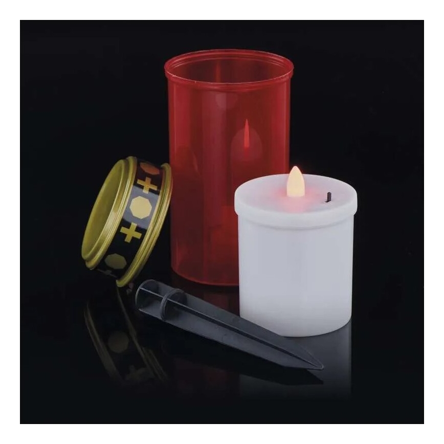 Vela da sepultura LED/2xAA IP44