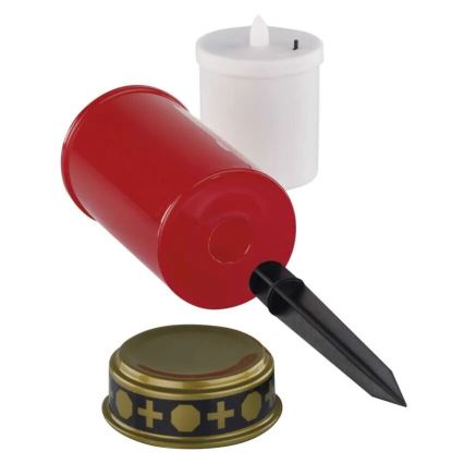 Vela da sepultura LED/2xAA IP44