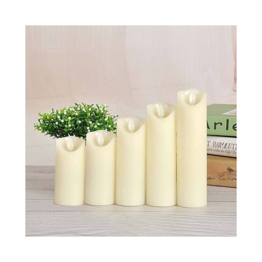 Vela LED LED/2xAA branco quente 11 cm