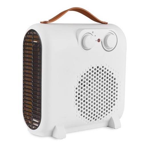 Ventilador com elemento de aquecimento 1000/2000W/230V branco