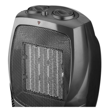 Ventilador com elemento de aquecimento cerâmico RIN 1500W/230V, preto