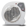 Ventilador com elemento de aquecimento ZEFIR 1000/2000W/230V branco