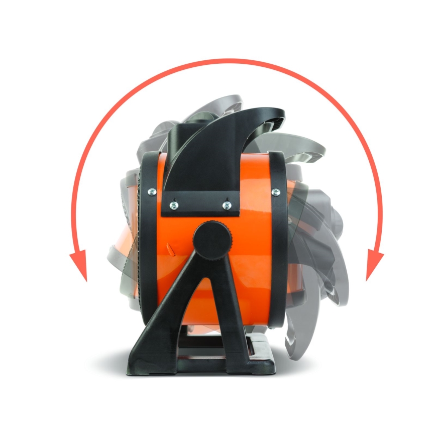 Ventilador com resistência cerâmica 1000/2000W/230V laranja/preto