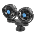 Ventilador com ventosa para carro 7W/12V preto