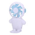 Ventilador de bolso recarregável 4,5W/5V 300 mAh branco/azul