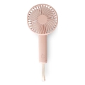 Ventilador de bolso recarregável 5W/5V 1200 mAh rosa