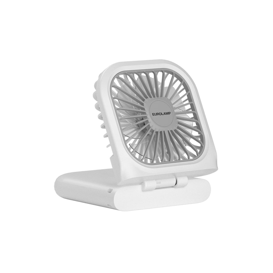 Ventilador de bolso recarregável 5W/5V 2500 mAh branco