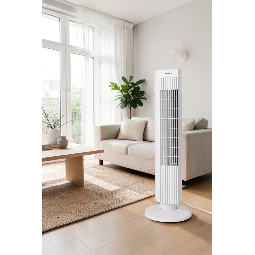 Ventilador de coluna 50W/230V 74,5 cm branco
