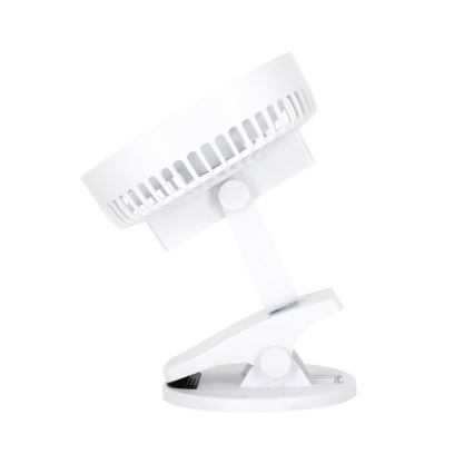 Ventilador de mesa recarregável com clipe VIENTO 6W/5V 2000 mAh branco