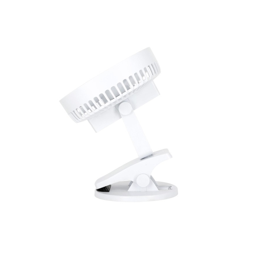Ventilador de mesa recarregável com clipe VIENTO 6W/5V 2000 mAh branco