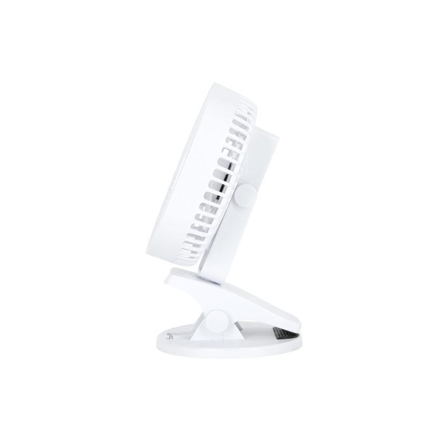 Ventilador de mesa recarregável com clipe VIENTO 6W/5V 2000 mAh branco
