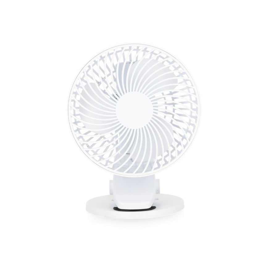 Ventilador de mesa recarregável com clipe VIENTO 6W/5V 2000 mAh branco
