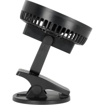 Ventilador de mesa recarregável com clipe VIENTO 6W/5V 2000 mAh preto