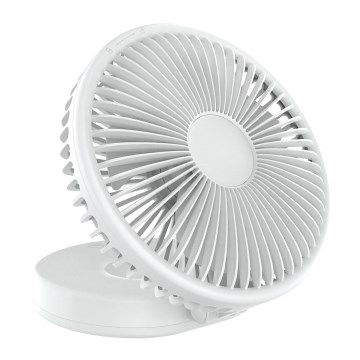 Ventilador de mesa recarregável 10W/5V 2400 mAh branco