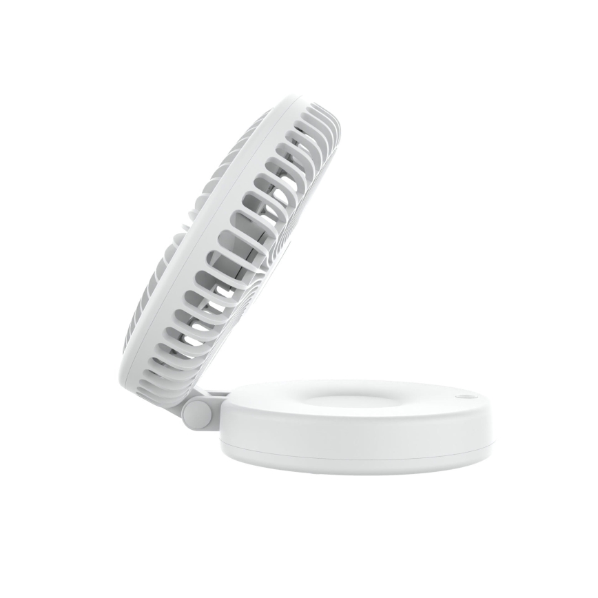 Ventilador de mesa recarregável 10W/5V 2400 mAh branco