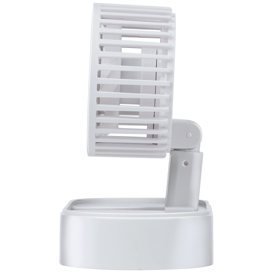 Ventilador de mesa recarregável 3,7V 1200 mAh branco