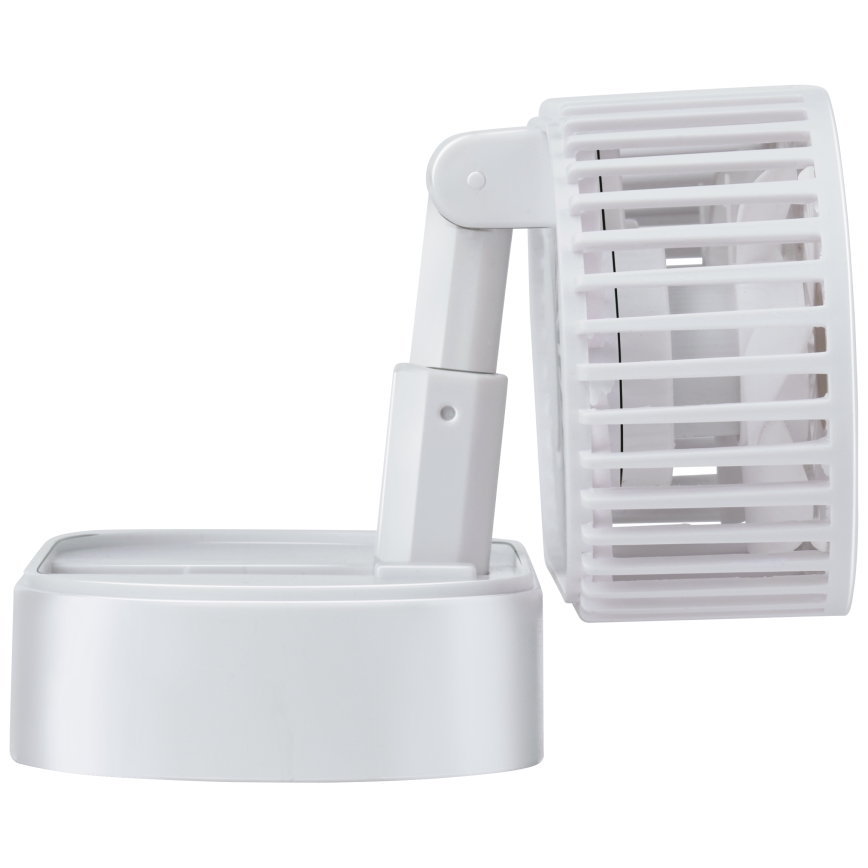 Ventilador de mesa recarregável 3,7V 1200 mAh branco