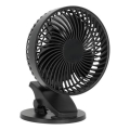 Ventilador de mesa recarregável com clipe VIENTO 6W/5V 2000 mAh preto